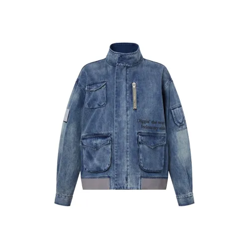BANDITK GANGN Denim Jacket Unisex Sky Blue