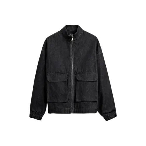 ZARA Индиго Мужские Джинсовые Куртки