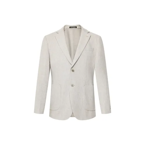 LESS IS MORE Бизнес-костюм Мужской Хаки-серый