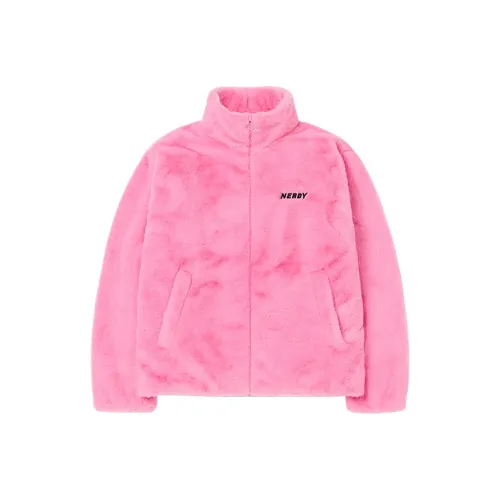 Nerdy Розовый Унисекс Бархатные Куртки