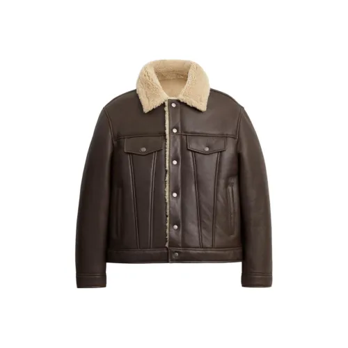 COACH Куртки и Пальто Мужской Коричневый