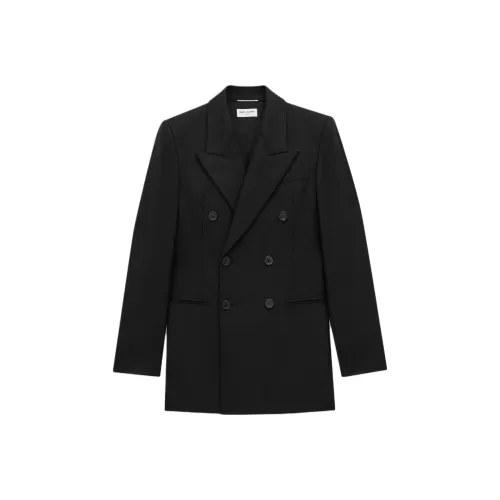 SAINT LAURENT FW24 Куртки и Пальто Мужской Черный