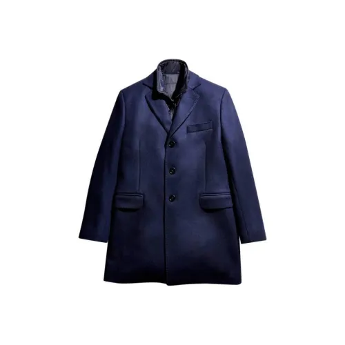 Fay Синий Мужской Пальто