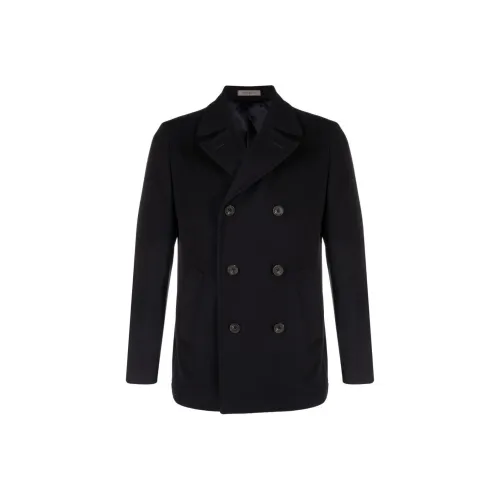 CORNELIANI FW23 Пальто Мужское Морской Синий