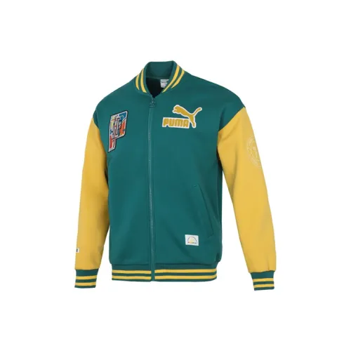 PUMA Зеленый Унисекс Бейсбольная Джерси