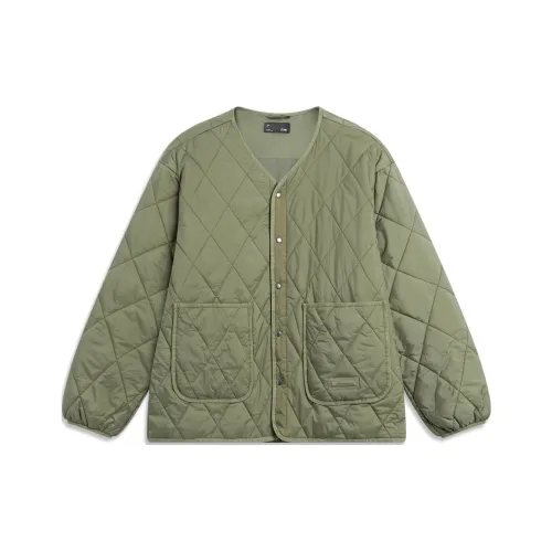 Лайнер Пуховик Унисекс Мутный Оливково-Зеленый