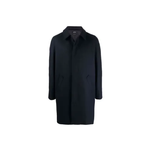 A.P.C. Joint Paragraph Синий Мужской Пальто