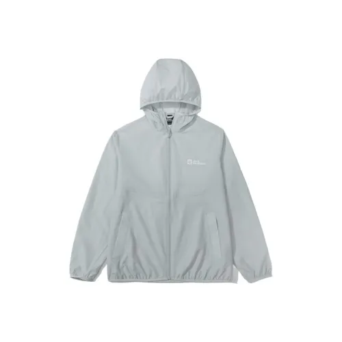 JACK WOLFSKIN Серебристо-серый Мужская одежда для защиты от солнца