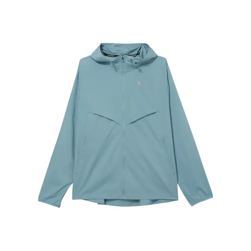 Nike Джинсовый синий Зеленый Мужской Куртки