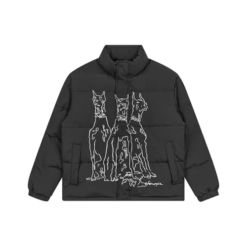 EMPTY REFERENCE Doberman Series Черный Унисекс Объёмные куртки (пуфы)