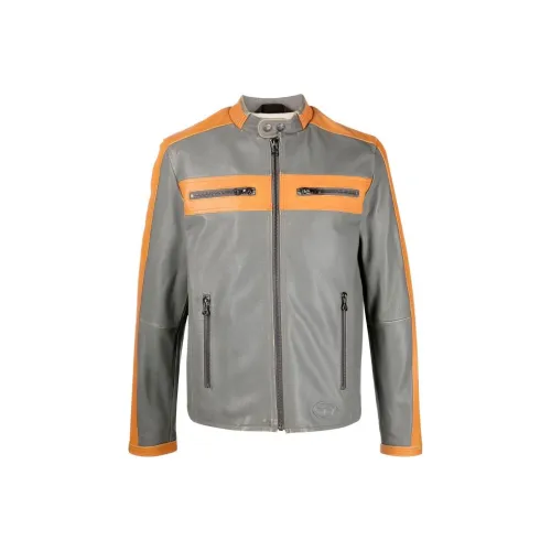 DIESEL FW22 Кожа Куртка Мужская