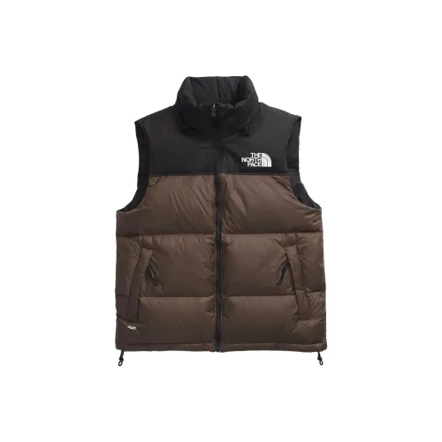 THE NORTH FACE 1996 Collection FW24 Ретро Nuptse Жилет Мужской Черный Коричневый