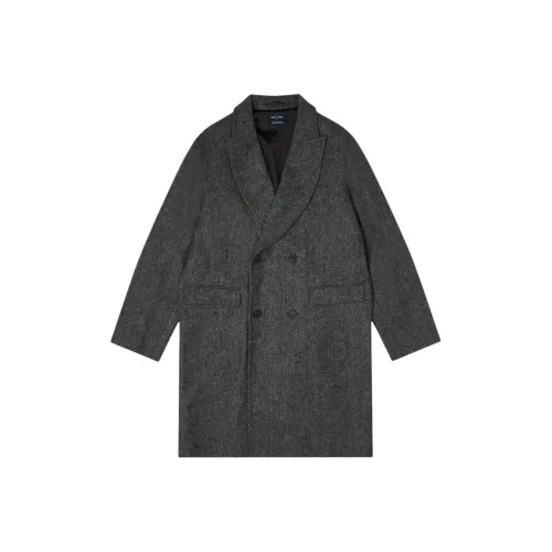 FRED PERRY Серый Мужской Пальто