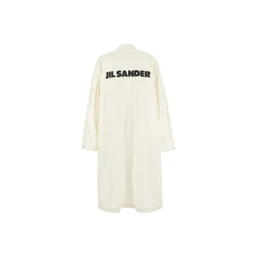 JIL SANDER Экрю Мужское Пальто