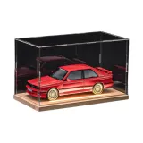 BMW M3 [Красный] + Защитный чехол из массива дерева