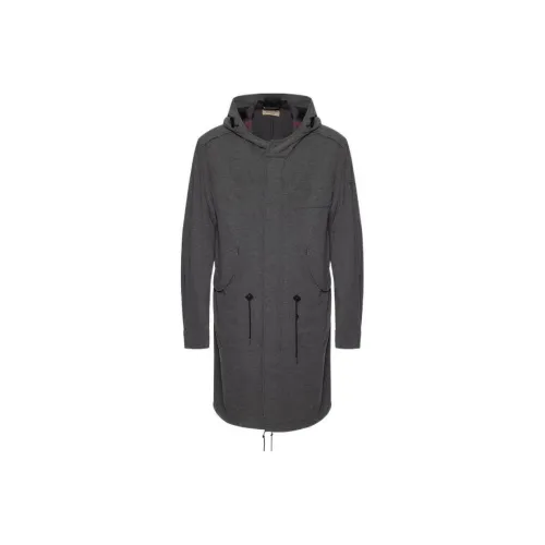 Burberry Темно-серый мужской пальто