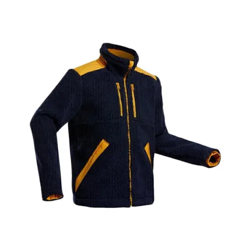 DECATHLON SH500 U Теплая Флисовая Куртка Флисовая Одежда Мужская Синяя Черная