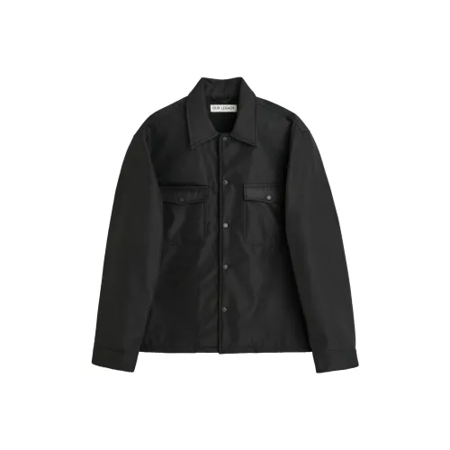 OUR LEGACY Мужские черные куртки