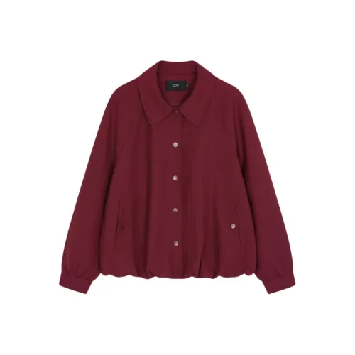 Mo Han Yi Mei Куртка Женская Винтажная Красная