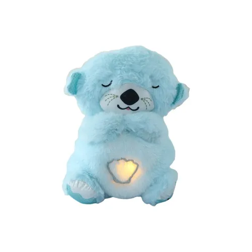 Princess Lovers Милый Breathing Otter Plush Toy С динамиком Ночной свет Куклы Плюшевая кукла 32 см Высота