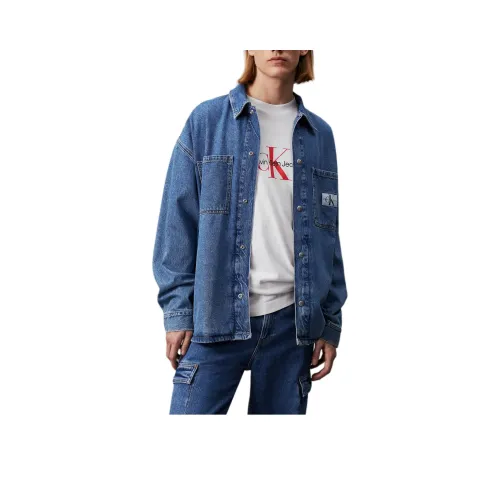 CALVIN KLEIN Куртки и Пальто Европейская версия Мужской Средний Синий