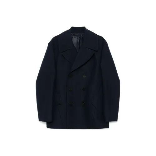 Alexander McQueen Пальто Мужское Морской Синий