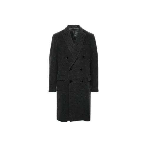 LARDINI Черное Мужское Пальто