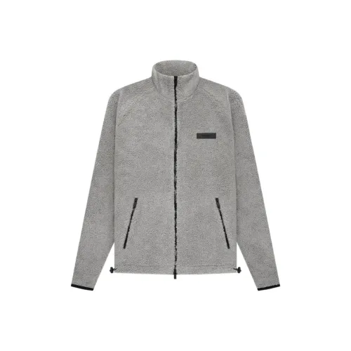 Fear of God ESSENTIALS SS22 Бархат Feel Пальто Мужской Темный овсяный