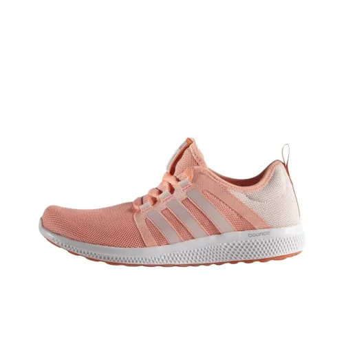 Adidas Bounce Slip-resistant Abrasion-resistant Low Top Casual Running Shoes Women's Pink Adidas Bounce Slip-resistant Abrasion-resistant Низкий Топ Повседневные Беговые Кроссовки Женские Розовые