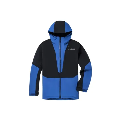 Columbia совместный бренд Титан SKI Лыжный спорт и парапланеризм Водонепроницаемый и Ветрозащитный Для сохранения тепла Ветровка Мужской Синий