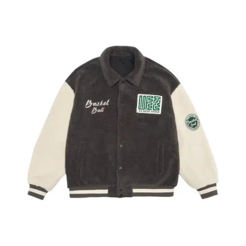 UFZ Темно-серый унисекс бархатные куртки