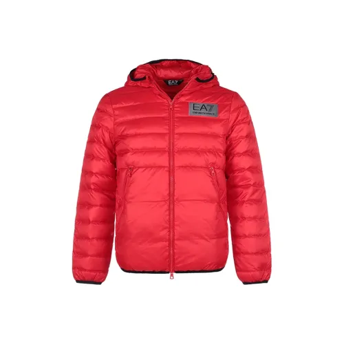 EMPORIO ARMANI Красный Мужской Пуховик