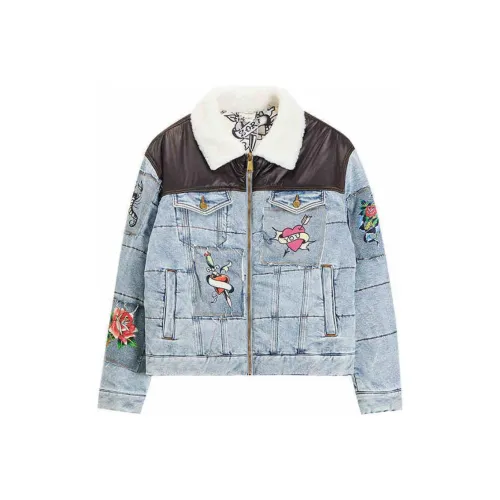 ED HARDY X BRUNO FW24 Куртка Мужская Индиго