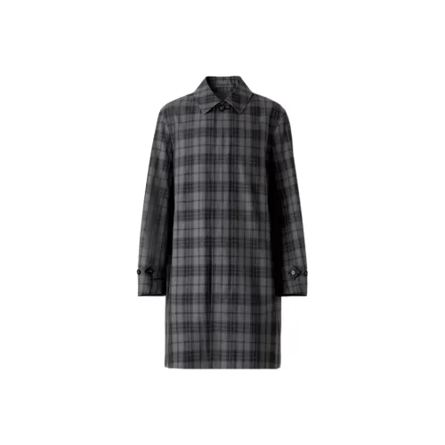 Burberry x Pop Trading Company Серое Мужское Пальто