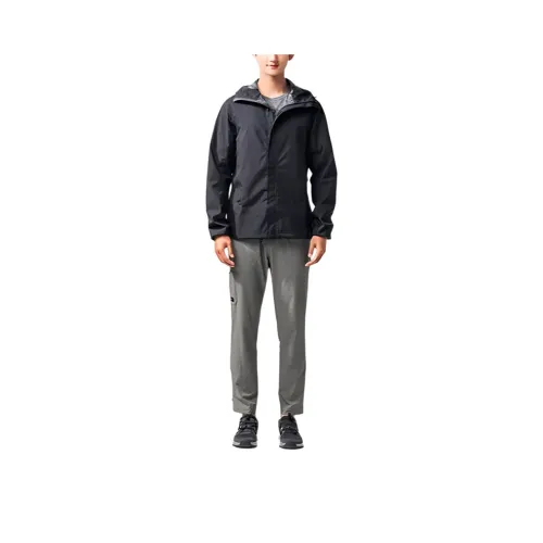 DECATHLON Поход Водонепроницаемый Ветрозащитный And Дышащий Ветровка Мужской Черный