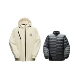 Светлый хаки (серый пуховый подклад)