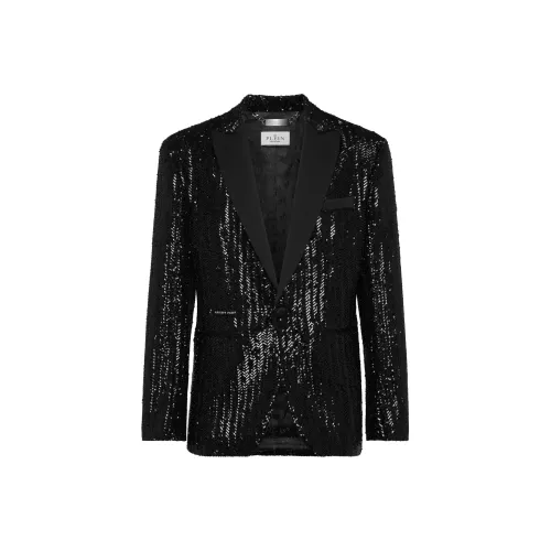 PHILIPP PLEIN FW24 Бизнес-костюм Пальто Мужской Черный