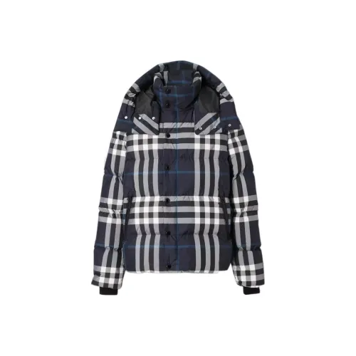 Burberry Темно-синий Мужской Пуховик