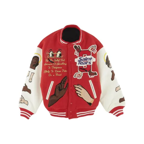 SAINT Mxxxxx Бейсбольная куртка Мужская Красная