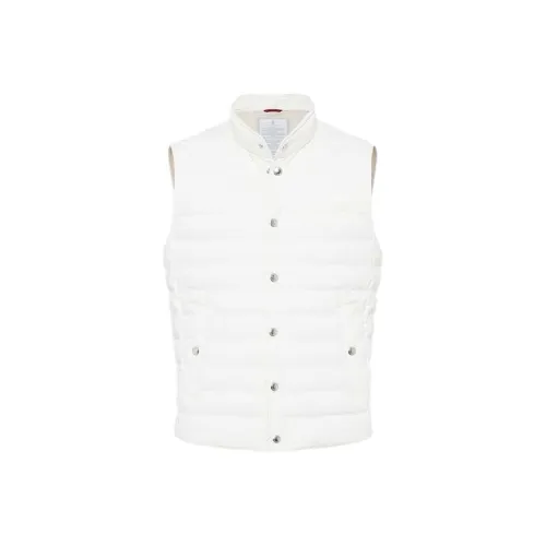 BRUNELLO CUCINELLI FW24 Жилет Мужской Серый Белый