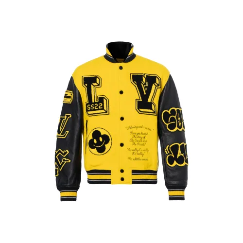LOUIS VUITTON Бейсбольная куртка Мужская Желтая