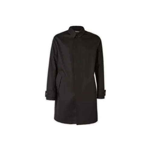 Ermenegildo Zegna Черное Мужское Пальто