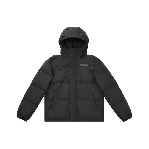 Skechers Sports Alliance Series Пуховик Мужской Угольный Черный