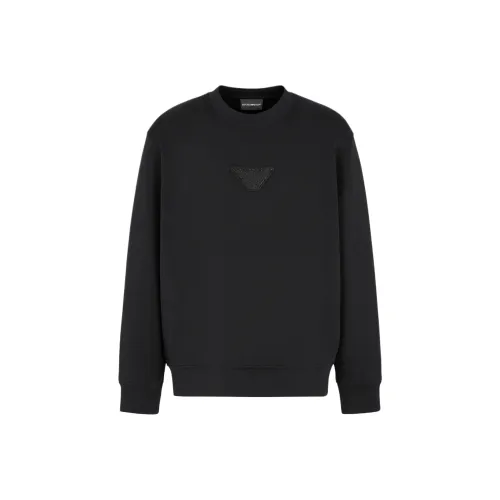 EMPORIO ARMANI Clubwear Capsule Collection FW24 Толстовка Мужской Черный