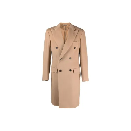 Brioni Верблюжье-коричневый Мужской Пальто
