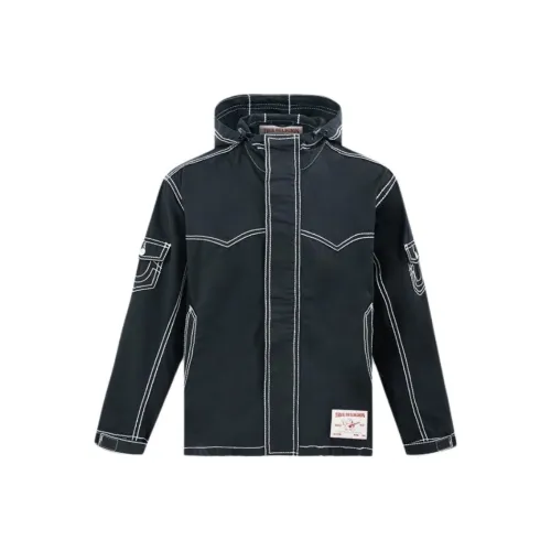 TRUE RELIGION SS24 Куртки Пальто Мужской Черный