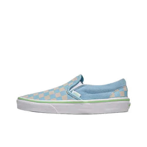 Vans CLASSIC Slip-On Low Top Скейтборд Кроссовки Унисекс Синий Розовый