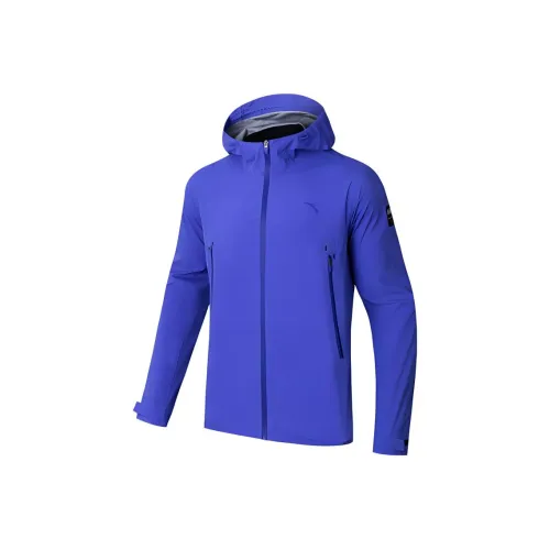 ANTA Variety Тренировки Коллекция Водонепроницаемый Ветрозащитный And Дышащий Ветровка Мужской Внимание-Привлекающий Синий