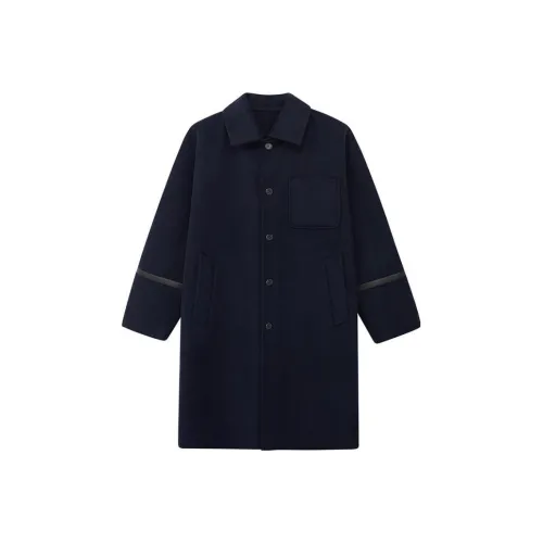 RAZZLE Темно-синий Мужское Пальто