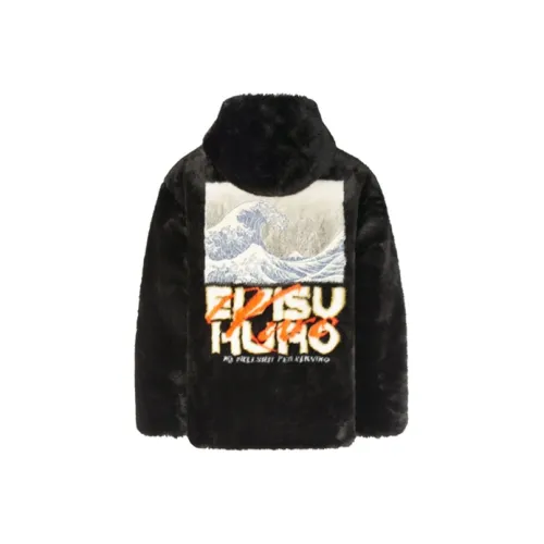 EVISU Черное Мужское Пальто